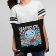 Readsolotl Blue Kawaii Axolotl Book Lover Reading Retro Pillowcase Readsolotl Blue Kawaii Axolotl Book Lover Reading Retro Pillowcase