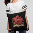 Red Roses Flowers Book Floral Pillowcase
