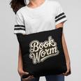 Retro Book Worm Reading For Book Lovers Pillowcase