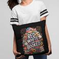 Retro Floral Red & Booked Library Reading 4th Of July Pillowcase