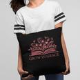 Retro Grow In Grace Wildflower Book Christian Bible Verse Pillowcase