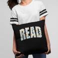 Retro Read Floral Reading Bookworm Librarian Book Lover Pillowcase