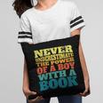 Retro Never Underestimate The Power Of a Boy With a Book Pillowcase