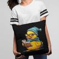 Rubber Duck Reading Book Rubber Duckie Reader Coffee Lover Pillowcase