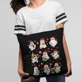 Santa Ghost Reading Books Christmas Library Teacher Pillowcase