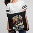 Skier BOOKS ARE GREAT BUT SKIS ARE BETTER Vintage Pillowcase