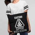 Slippery When Reading Unhinged Book Lover Meme Witty Pillowcase