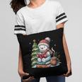 Snowman Reading Book Lovers Christmas Librarian Bookworm Pillowcase