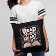 Teach Inspire Grow Everyday Read Your Heart Out Valentine Book-Themed Small Pillowcase