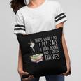 That's What I Do I Pet Cat I Read Books Tuxedo Cat Bookworm Pillowcase