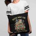 That's What I Do I Read Books And I Know Things Book Floral Pillowcase