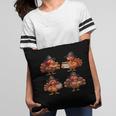 Turkey Reading Books Shirt Thanksgiving Turkey Bookworm Pillowcase