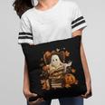 Vintage Ghost Book Reading Pumpkin Gothic Halloween Teachers Pillowcase Vintage Ghost Book Reading Pumpkin Gothic Halloween Teachers Pillowcase