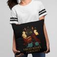 Wizard Cat Reading a Book While Crocheting Pillowcase