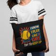 Women's Girls Softball Play Like A Girl Comic Book Pop Art Pillowcase Women's Girls Softball Play Like A Girl Comic Book Pop Art Pillowcase