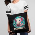 Women's Readsolotl Kawaii Axolotl Reading Book Lover Pillowcase