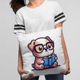 Adorable Book Lover Bulldog With Reading Glasses Cute Raglan Baseball Tee Pillowcase Adorable Book Lover Bulldog With Reading Glasses Cute Raglan Baseball Tee Pillowcase