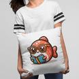 Adorable Book Lover Salmon With Reading Glasses Cute Pillowcase