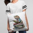 Bearded Dragon Reading Books Matching Bookworm Librarian Pillowcase