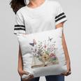 Book Flowers And Butterfly Beautiful Reading Reader Graphic Pillowcase