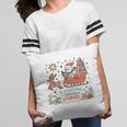 Book Lovers Winter Sleighing Through Stories Tee Premium Tri-Blend Pillowcase
