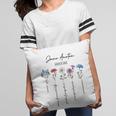 Bookish Feminist Jane Austen Fan Jane Austen Flower Books Pillowcase