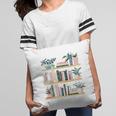 Bookshelves With Books & Plants Premium Pillowcase