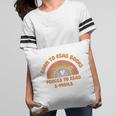 Born To Read Books Forced To Emails Vintage Retro Rainbow Pillowcase