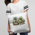 Botanical Garden Plants With Books Pillowcase