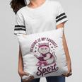 Cat Reading Is My Favorite Sport Retro Book Lover Pillowcase