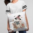 Cute Ghost Reading Book Librarian Book Lover Pillowcase