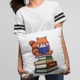Cute Kawaii Kids Reading Books Glasses Red Panda Lover Pillowcase