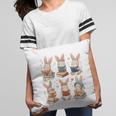 Cute Teacher Bunny Rabbit Reading Easter Bunnies Book Lovers Pillowcase