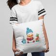 Cute Winter Cozy Snowman Reading Book Lovers Xmas Snowman Pillowcase