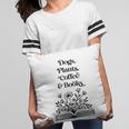 Dogs Plants Coffee Books Book Lover Dog Lover Reading Pillowcase