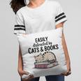 Easily Distracted By Cats And Books Cute Book Lover Pillowcase Easily Distracted By Cats And Books Cute Book Lover Pillowcase
