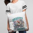 Easily Distracted By Dragons And Books Bookworm Pillowcase