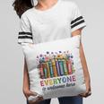 Everyone Is Welcome Here Floral Book LGBT Pride Equality Pillowcase