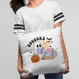 Ghost Reading Halloween Women Teacher Book Lover Pillowcase
