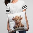 Highland Cow Reading Book Bookworm Pillowcase