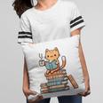Kawaii Cat Coffee Books Teacher Men Women Girls Kids Pillowcase