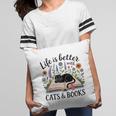 Life Is Better With Cats And Books Pillowcase
