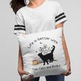 Life Is Better With Tea Cats And Books Cat Sayings Pillowcase Life Is Better With Tea Cats And Books Cat Sayings Pillowcase