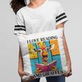 Love Reading And Giraffes Cute Giraffe Reading Book Lovers Pillowcase