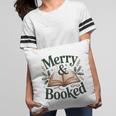 Merry And Booked Holiday Reading Winter Book Lover Premium Tri-Blend Pillowcase