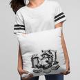 Raccoon Reading A Book Vintage Trash Reader Pillowcase