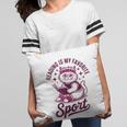 Reading Is My Favorite Sport Cat And Book Lover Women Pillowcase