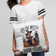 Salem Witch Book Club Bookish Retro Halloween Cat Pillowcase