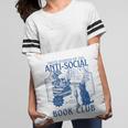 Sarcastic Anti Social Book Club Cat Skull Book Lover Pillowcase