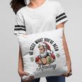 He Sees What You'Ve Been Reading Santa Xmas Book Lover Pillowcase